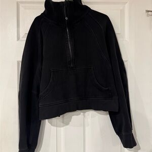 Lululemon Scuba Oversized Half Zip Crop Sweater